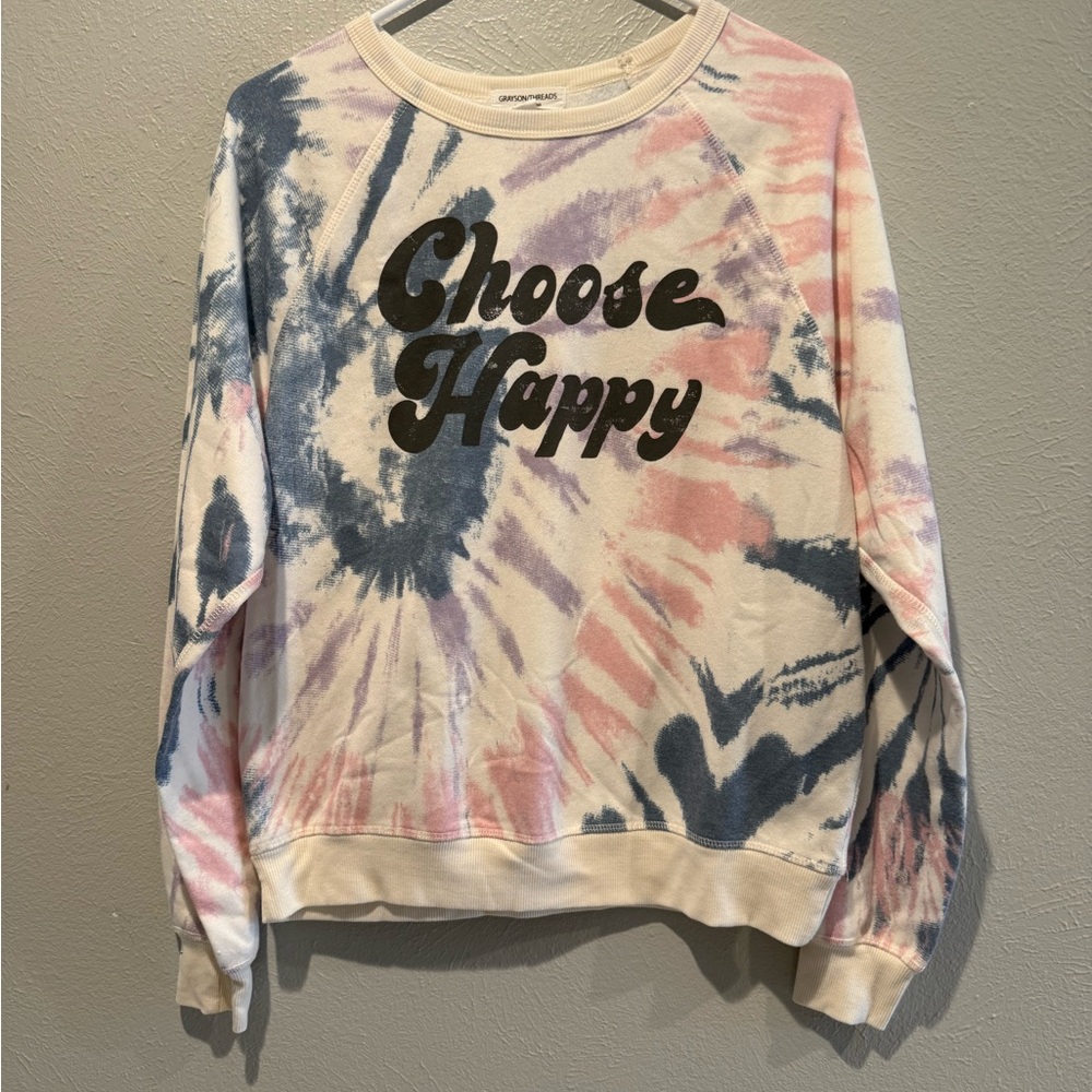 EUC. Grayson Threads Tie-Dye Sweatshirt. PTP 22”, Length 24”